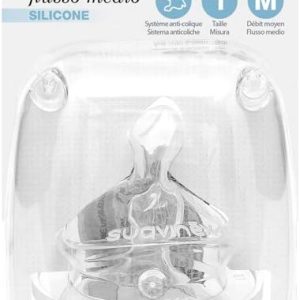 Suavinex Anatomical Dense Flow T- 2 броя физиологични силиконови биберони