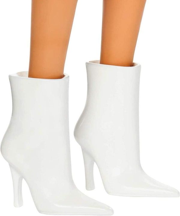 Кукла без коса Barbie Fashionistas, с розова рокля на цветя и аксесоари, играчка за деца над 3 години