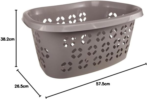 keeeper. Кош за пране с опора за бедрата 30, 5 L, пластмаса, 57,5 ​​x 26,5 x 38,20 cm