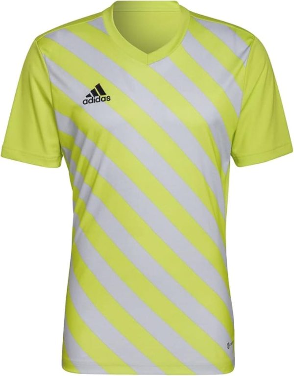 Мъжка тениска adidas, Team Semi Sol Yellow/Team Light Grey, Размери: L и XL