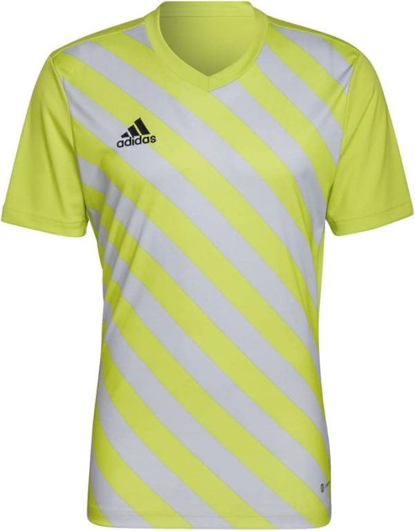 Мъжка тениска adidas, Team Semi Sol Yellow/Team Light Grey, Размери: L и XL