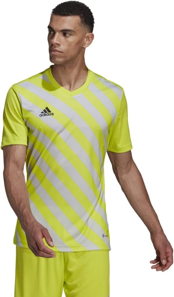 Мъжка тениска adidas, Team Semi Sol Yellow/Team Light Grey, Размери: L и XL
