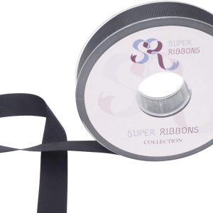 Висококачествена здрава черна лента 15mm x 20m на марката Super Ribbons