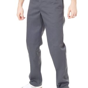 Мъжки тънък прав работен панталон Dickies, сиво, размер: 30W 30L UK