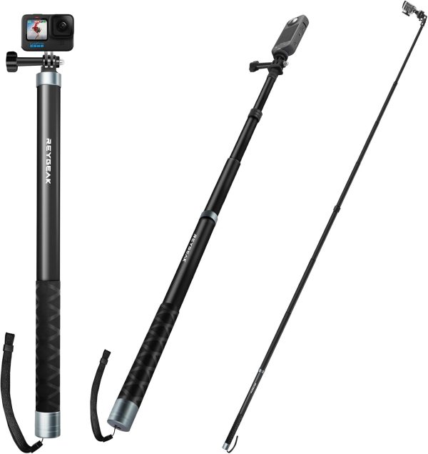 Лек водоустойчив разтегателен ръчен монопод за GoPro Max Hero 12 11 10 9 8 7 Insta360 X3 GO3 DJI Action 4 3 камера.Марка: REYGEAK