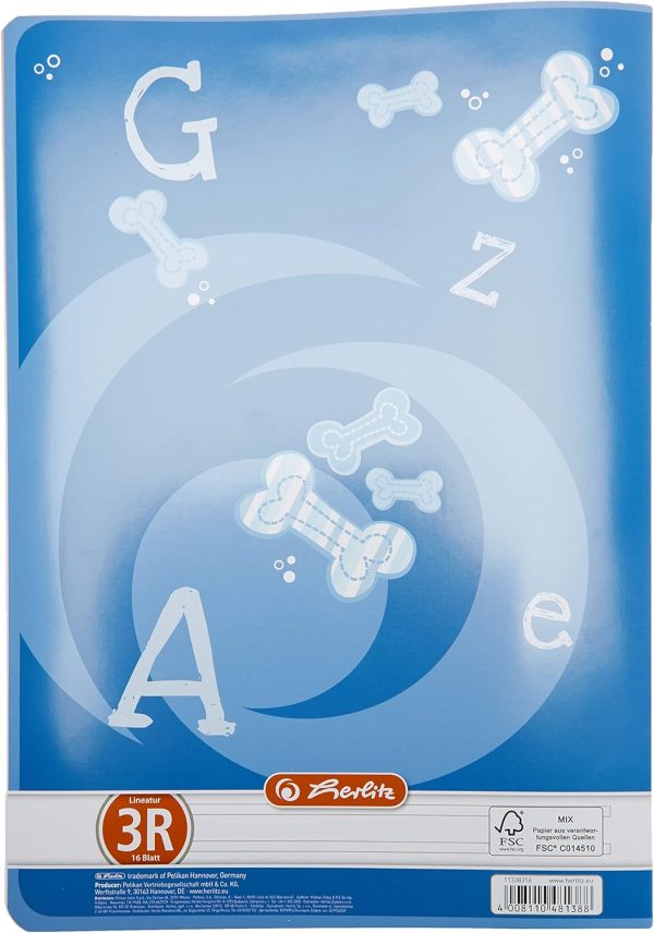 Тетрадки Herlitz A4, 16 листа FSC Mix Certified . Пакет от 10 броя.