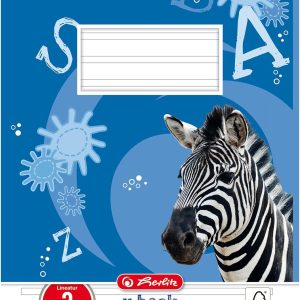 Herlitz. тетрадка A5, тип 03, бездървесна хартия, линирана, 80 g/m², 32 листа, бял, пакет от 5 бр.