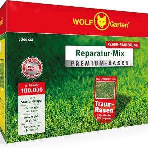 WOLF-Garten 3810036 Първокласна смес за ремонт на тревни площи с начален тор L 200 SM за 200 m²