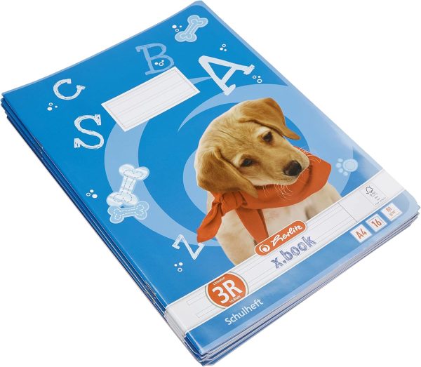 Тетрадки Herlitz A4, 16 листа FSC Mix Certified . Пакет от 10 броя.