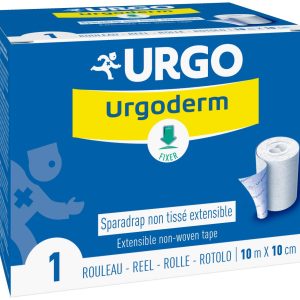 URGODERM ХИРУРГИЧЕН ЛЕЙКОПЛАСТ ХИПОАЛЕРГЕНЕН, РАЗТЕГАЕМ, РОЛКА 10 м. / 10 см