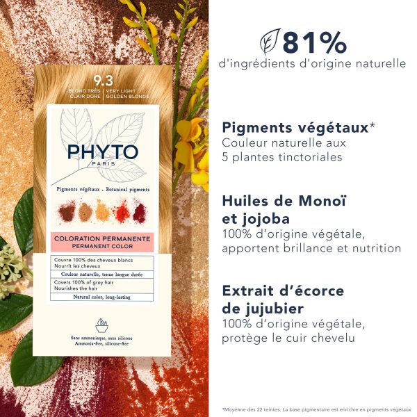 ЛУКСОЗНА БОЯ ЗА КОСА PHYTO - 9.3