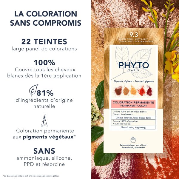ЛУКСОЗНА БОЯ ЗА КОСА PHYTO - 9.3