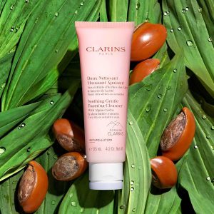 Clarins Cleansing Успокояващ мус за лице с алпийски билки Clarins Soothing Gentle Foaming Cleanser With Alpine Herbs