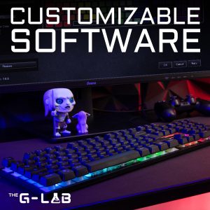 Геймърската кабелна клавиатура G-Lab Keyz Cesium RGB